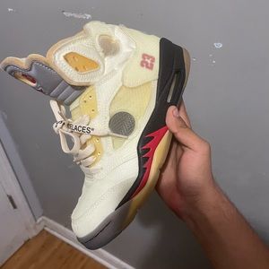 Jordan 5 off white sail